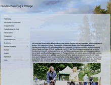 Tablet Screenshot of dogscollege.de